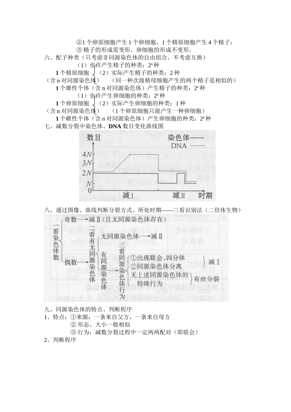 2025年减数分裂知识点归纳资料讲解_第3页