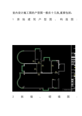 2025年CAD室内设计施工图全套