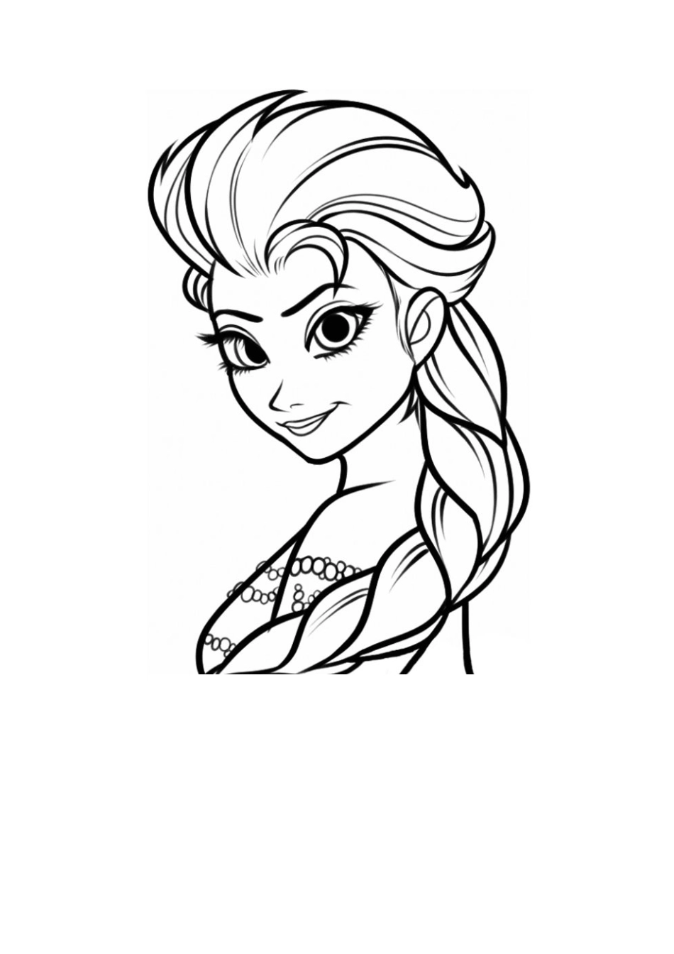 2025年冰雪奇缘填色画全套可直接打印_第2页