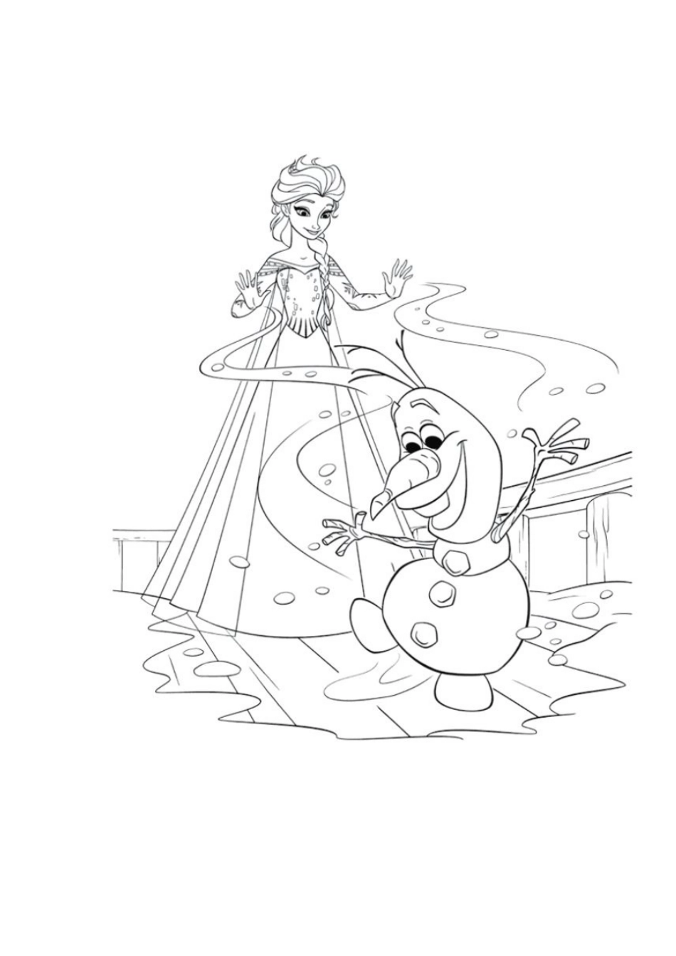 2025年冰雪奇缘填色画全套可直接打印_第3页