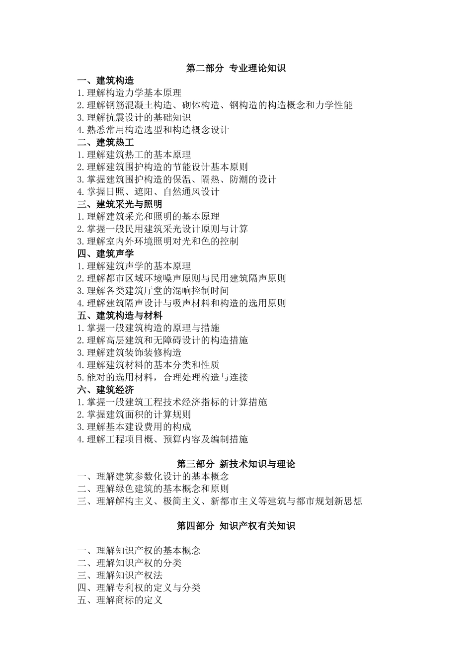 2025年建筑设计专业基础与实务中级考试大纲_第3页