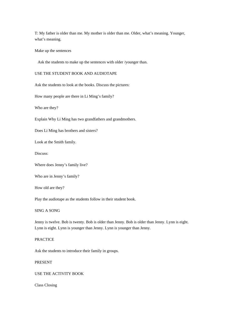 2025年冀教版英语五年级上册全册教案_第2页