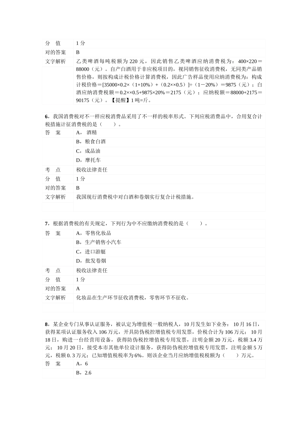 2025年对啊网初级会计职称经济法基础第四章增值税消费税营业税法律制度_第3页