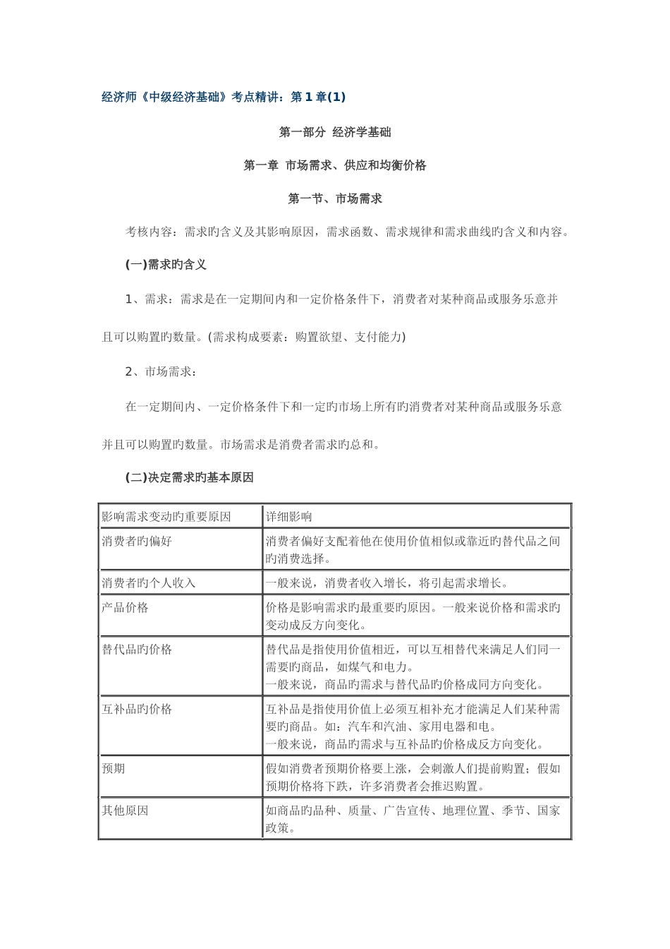 2025年经济师中级经济基础考点_第1页