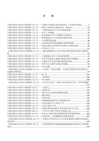 2025年中国注册会计师审计准则