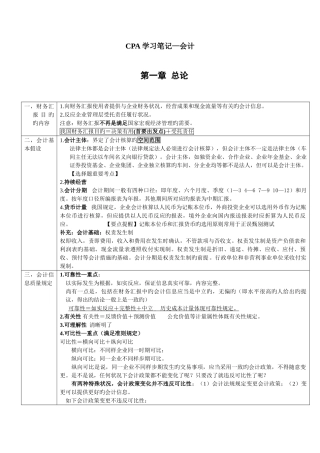 2025年注册会计师会计学习笔记全章