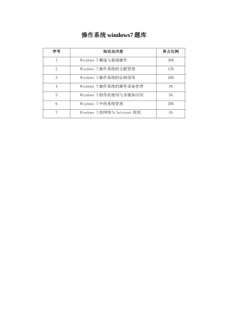 2025年CEAC操作系统windows7题库