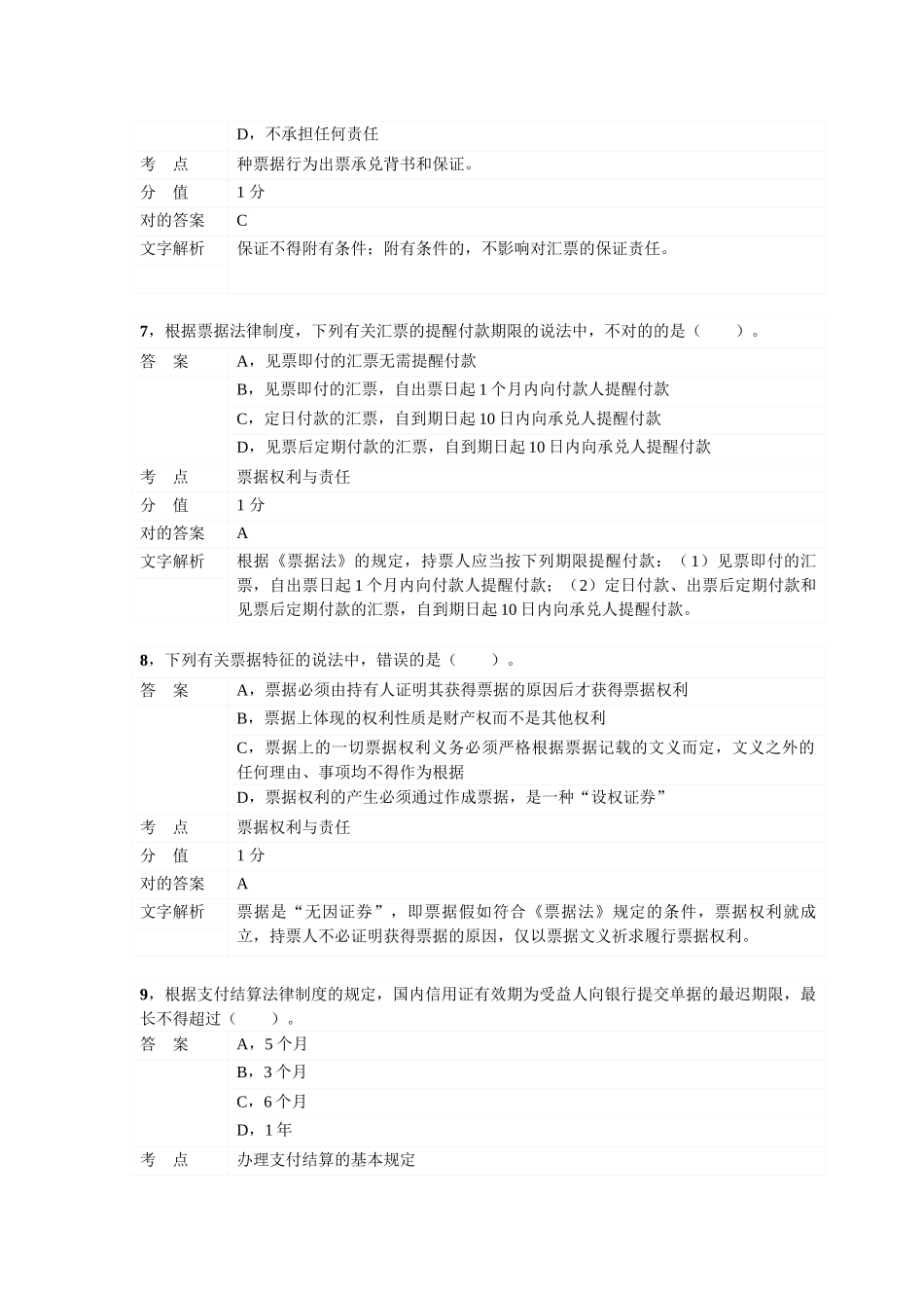 2025年对啊网初级会计职称经济法基础第三章支付结算法律制度_第3页