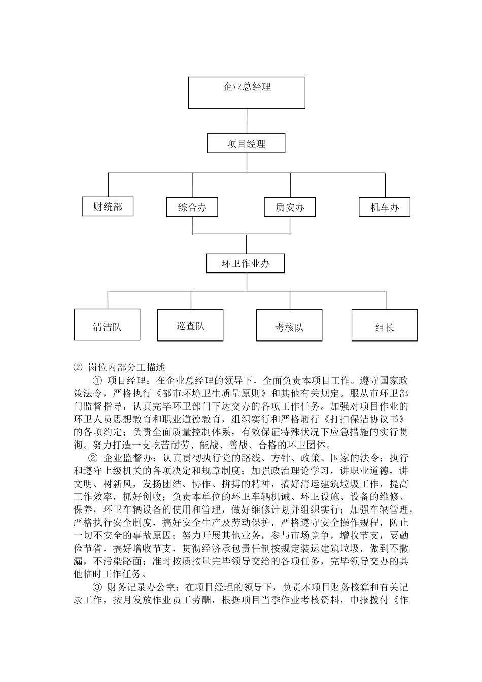 2025年城市道路清扫保洁项目服务方案全套_第2页
