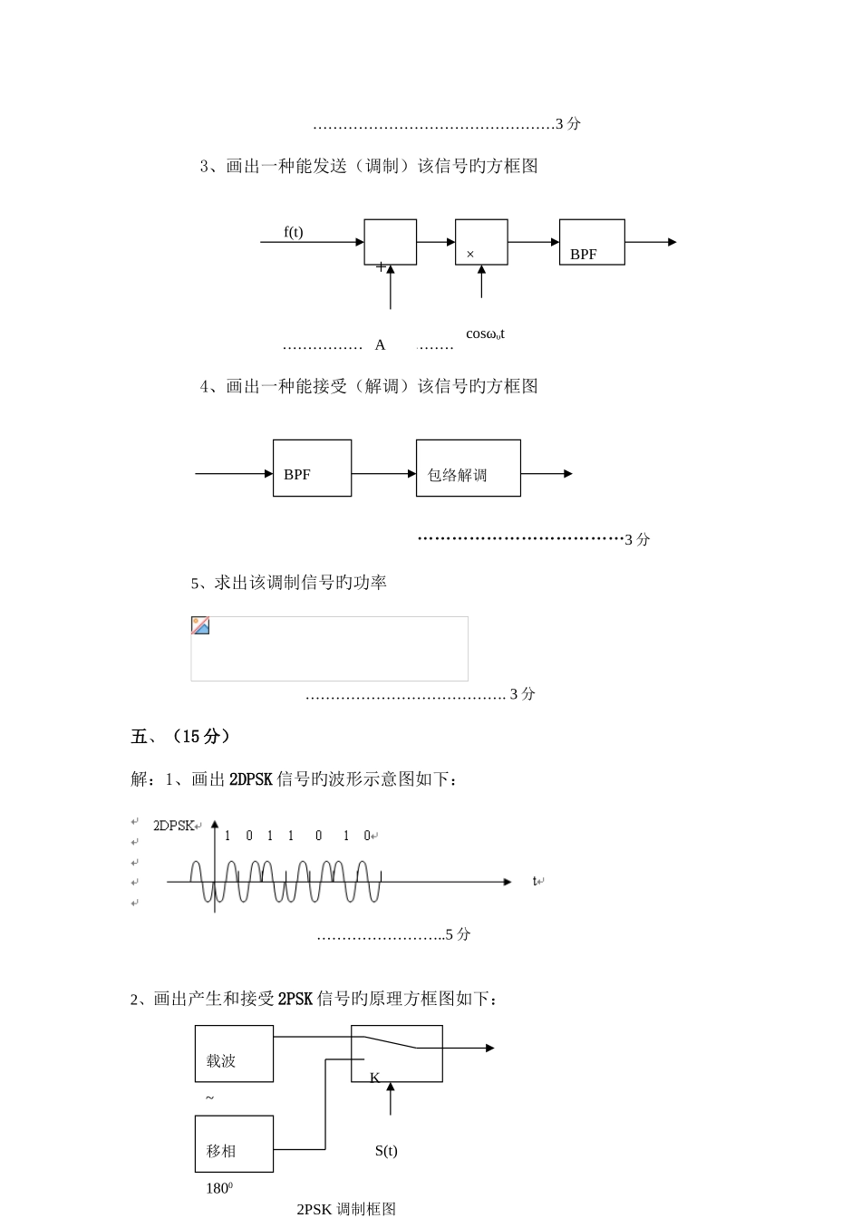 2025年通信原理期末考试真题答案_第3页