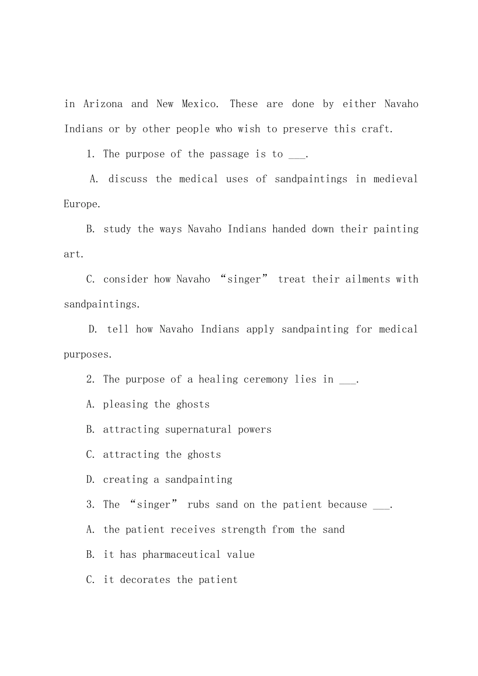 2025年12月英语六级阅读训练_第3页