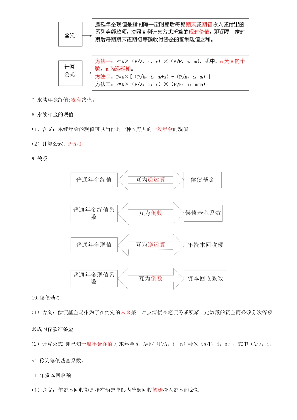 2025年中级会计职称财务管理公式归集精华_第3页