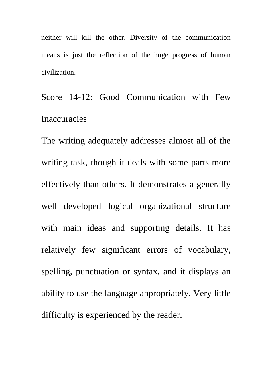 2025年英语专业四级作文评分标准和范文_第3页