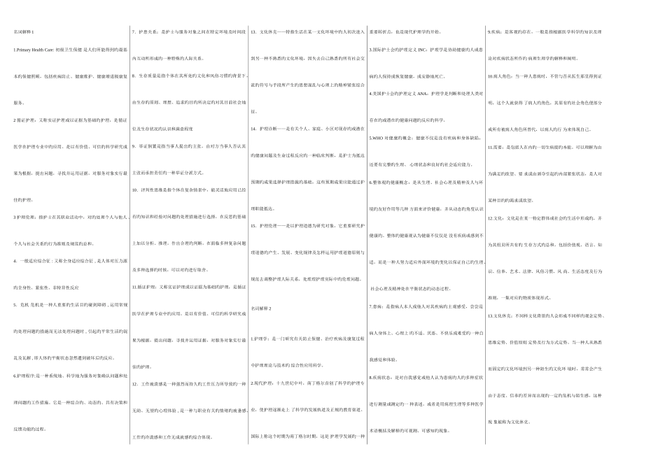 2025年护理学导论自考笔记自考资料_第1页