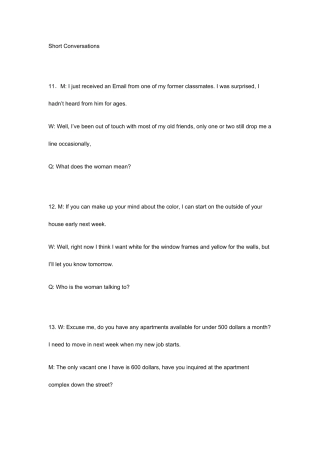 2025年英语四级听力原文