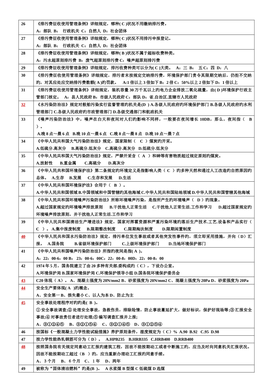 2025年职称评审建筑环保专业题库含答案题_第2页