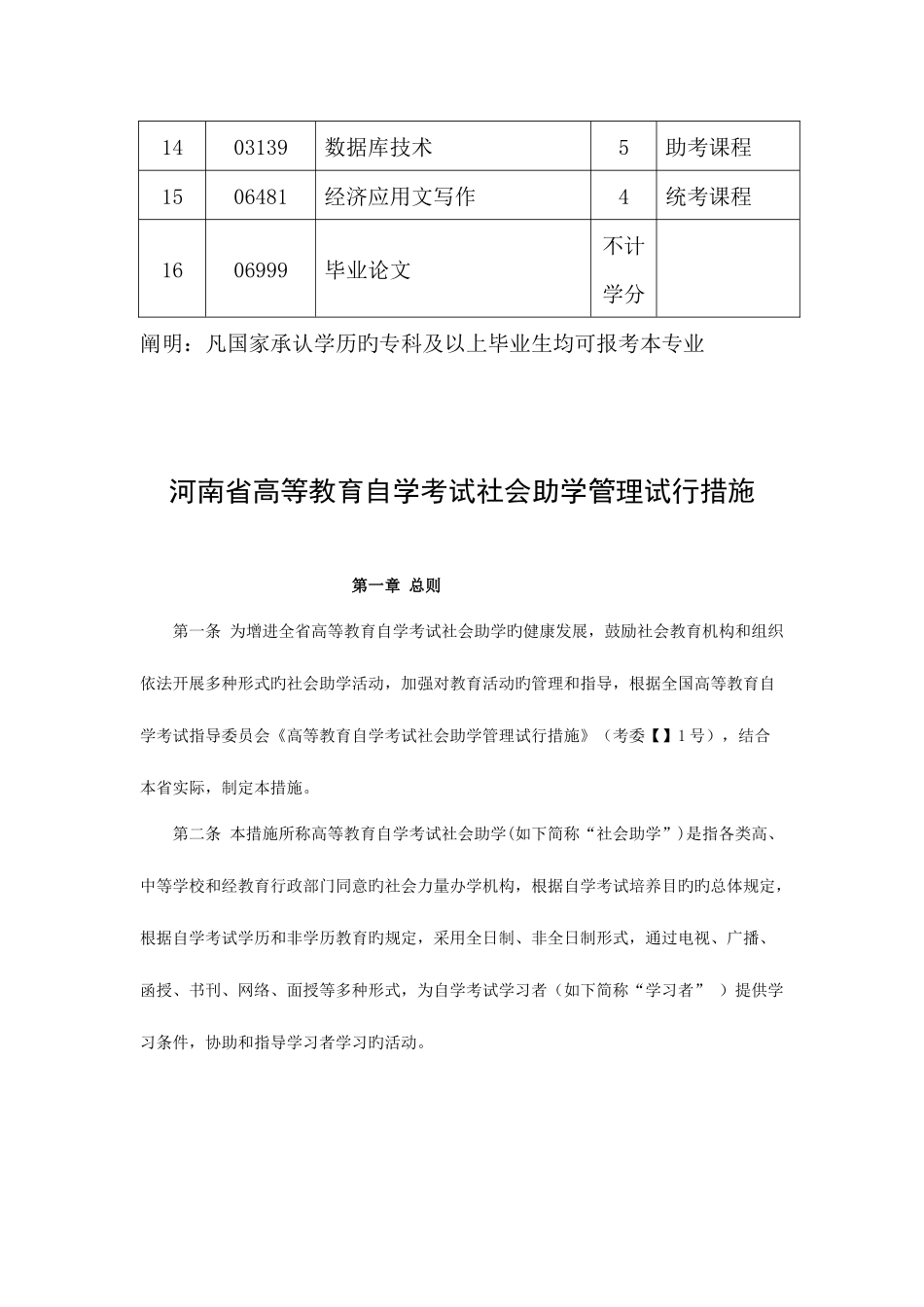 2025年河南科技大学自考会计电算化自考助学本科考试科目_第2页