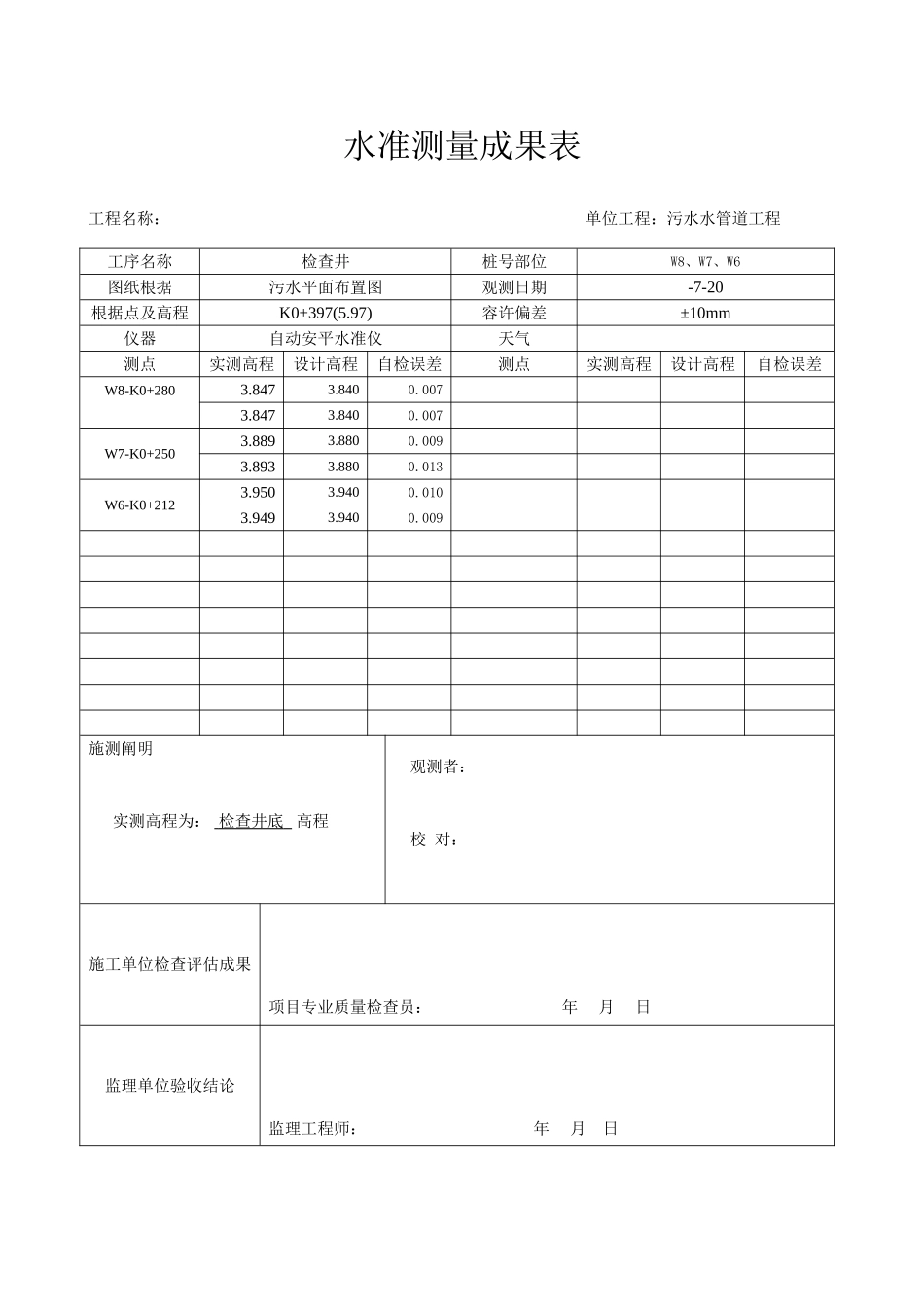 2025年污水管道工程报验全套资料_第2页
