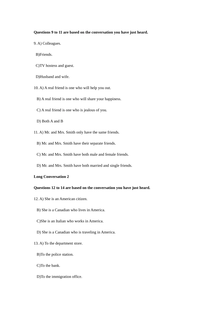 2025年山东专升本英语真题附答案_第3页