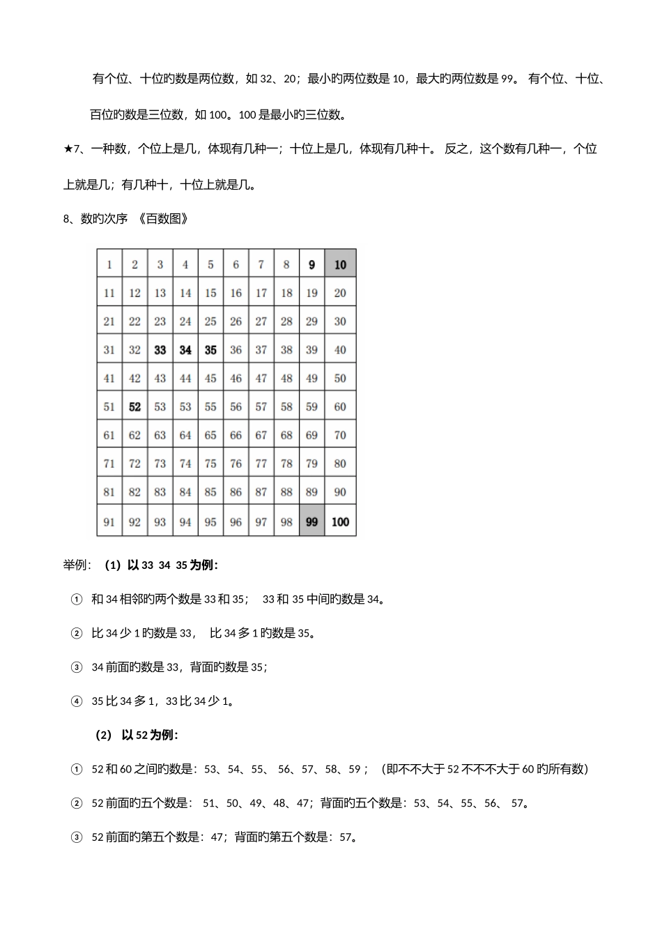 2025年小学一年级数学下册知识点归纳_第3页
