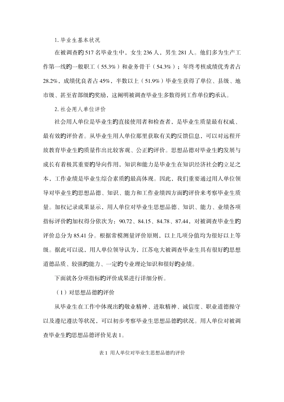 2025年江苏电大远程开放教育毕业生质量调查与分析_第2页