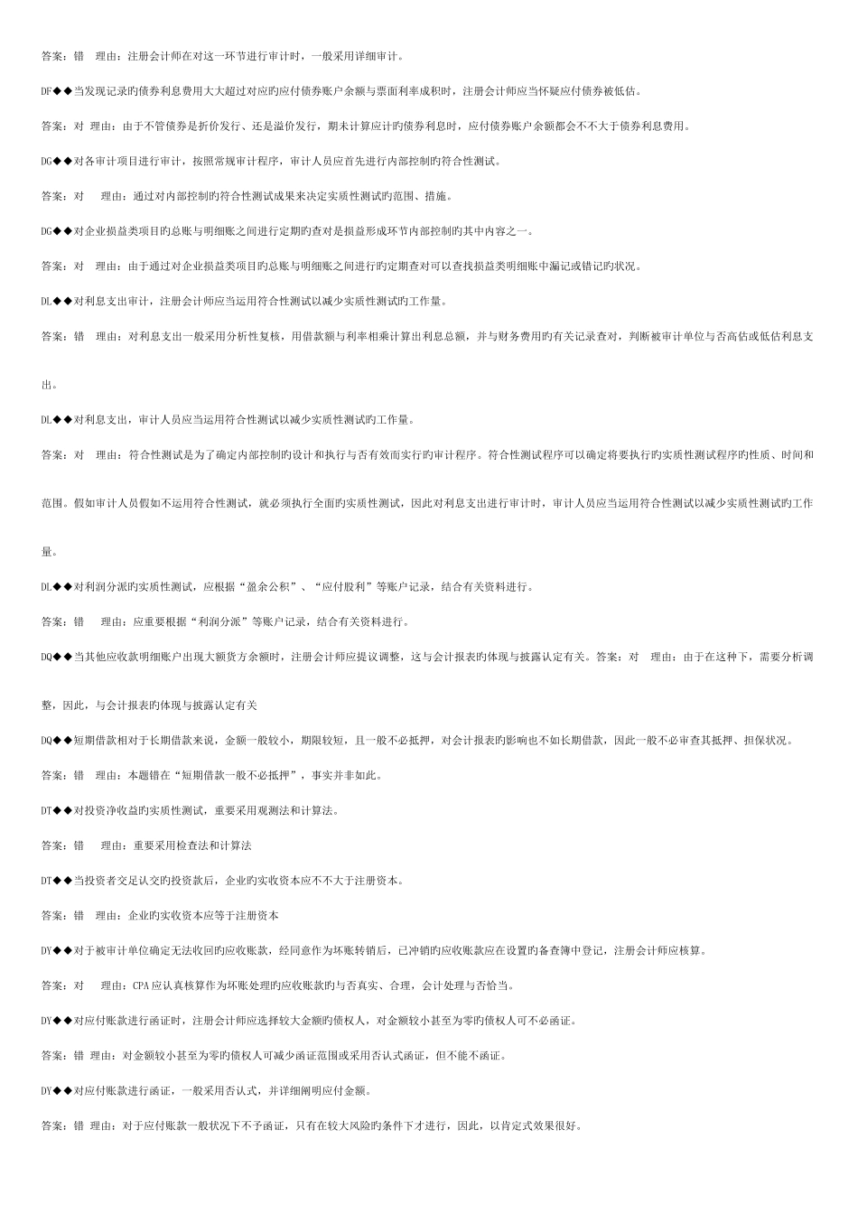2025年审计案例研究考试考点版微缩电大题库版_第2页