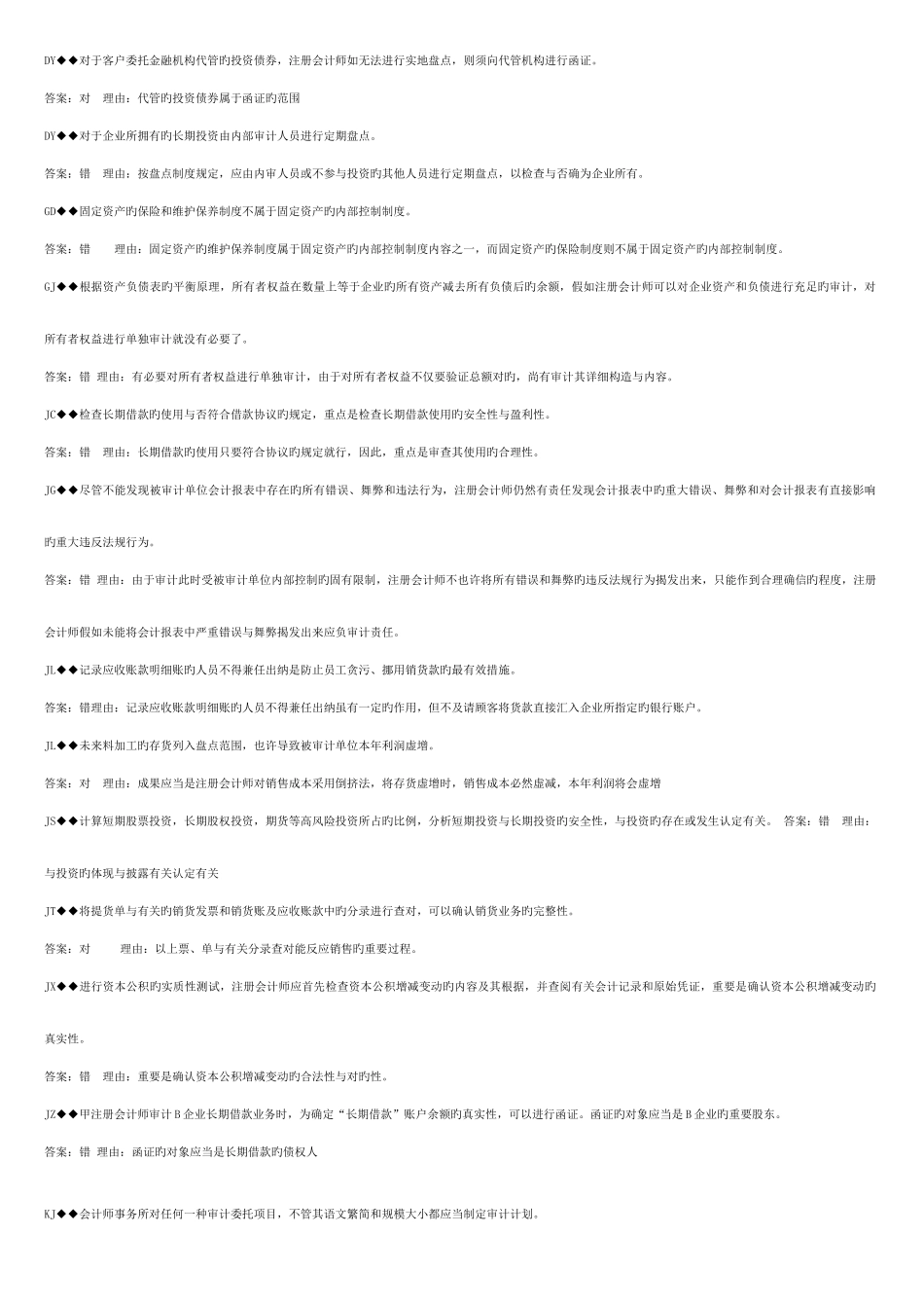 2025年审计案例研究考试考点版微缩电大题库版_第3页