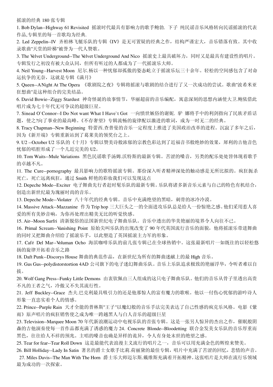 总180张经典摇滚专辑_第1页