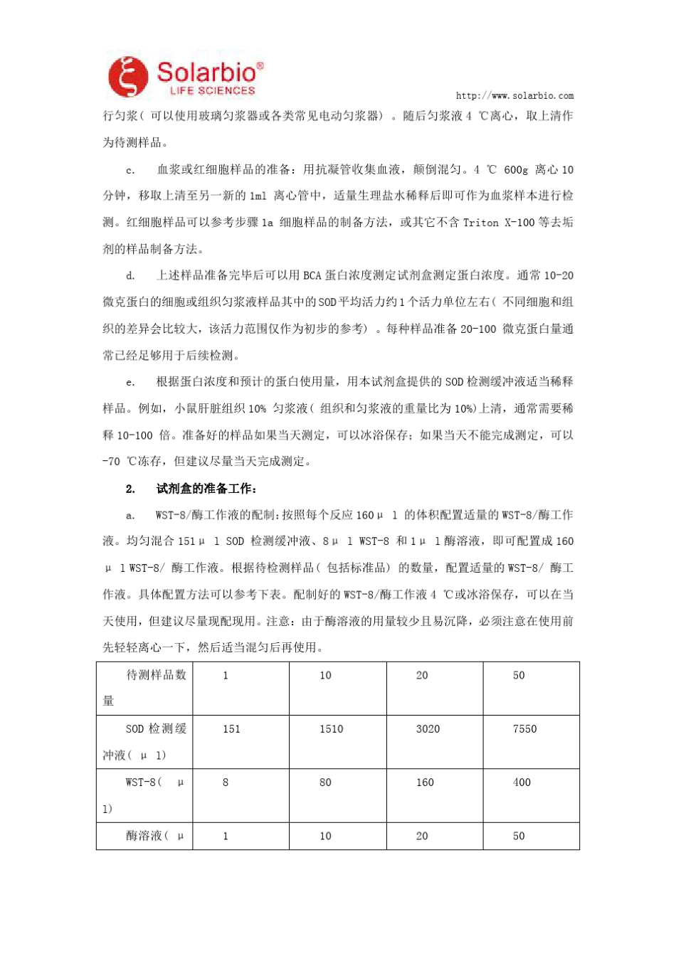 总SOD活性检测试剂盒使用说明_第3页