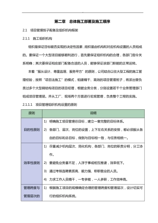 总体施工部署及施工顺序