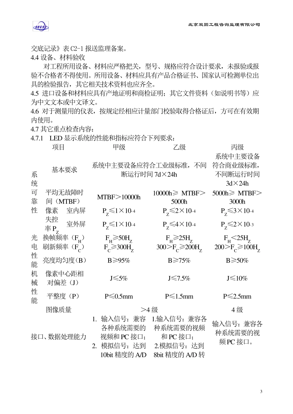 总工程师办公室视频显示系统监理实施细则(2010.5.29)_第3页
