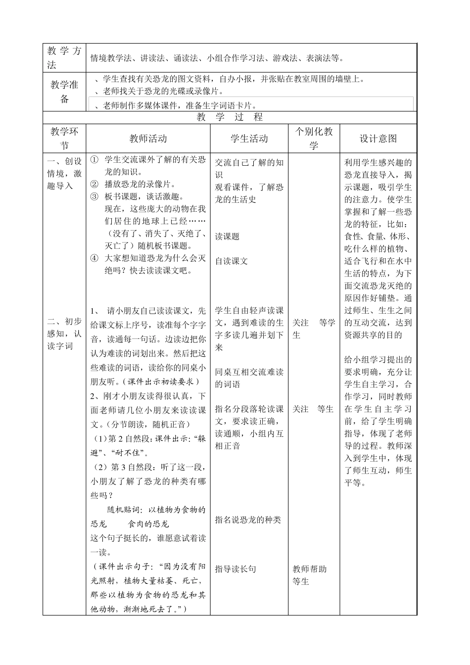 恐龙的灭绝教案_第2页