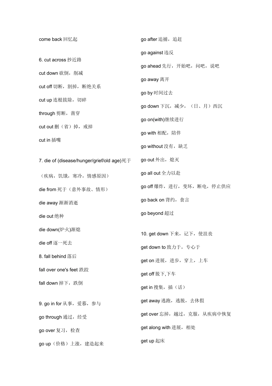 2025年电大学位英语考试动词短语归纳小结_第3页