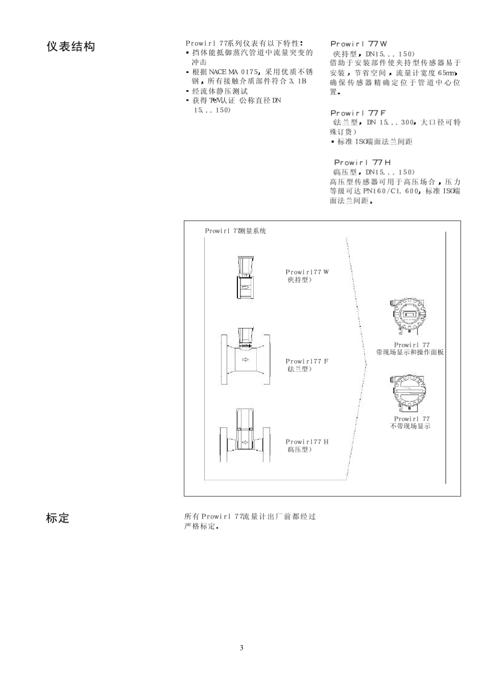 恩德斯豪斯E+H涡街流量计Prowirl77_第3页