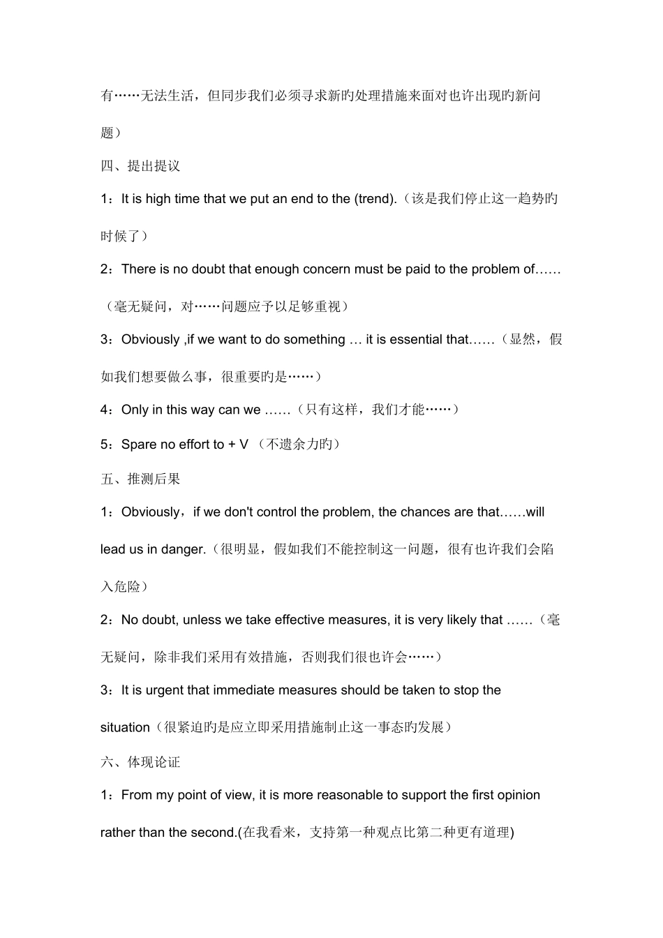 2025年英语六级作文备考模板_第3页