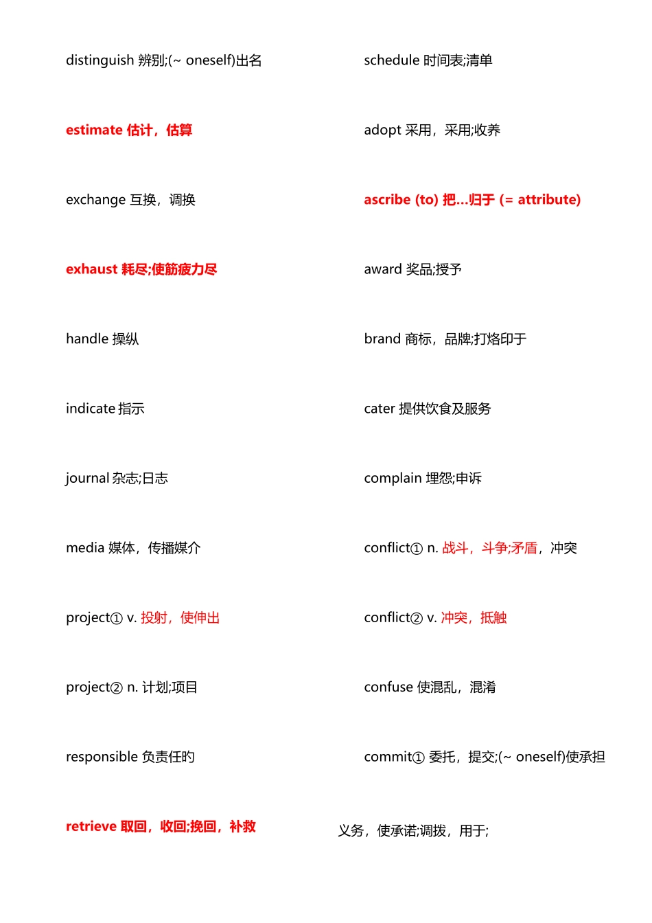 2025年英语六级高频词汇_第3页