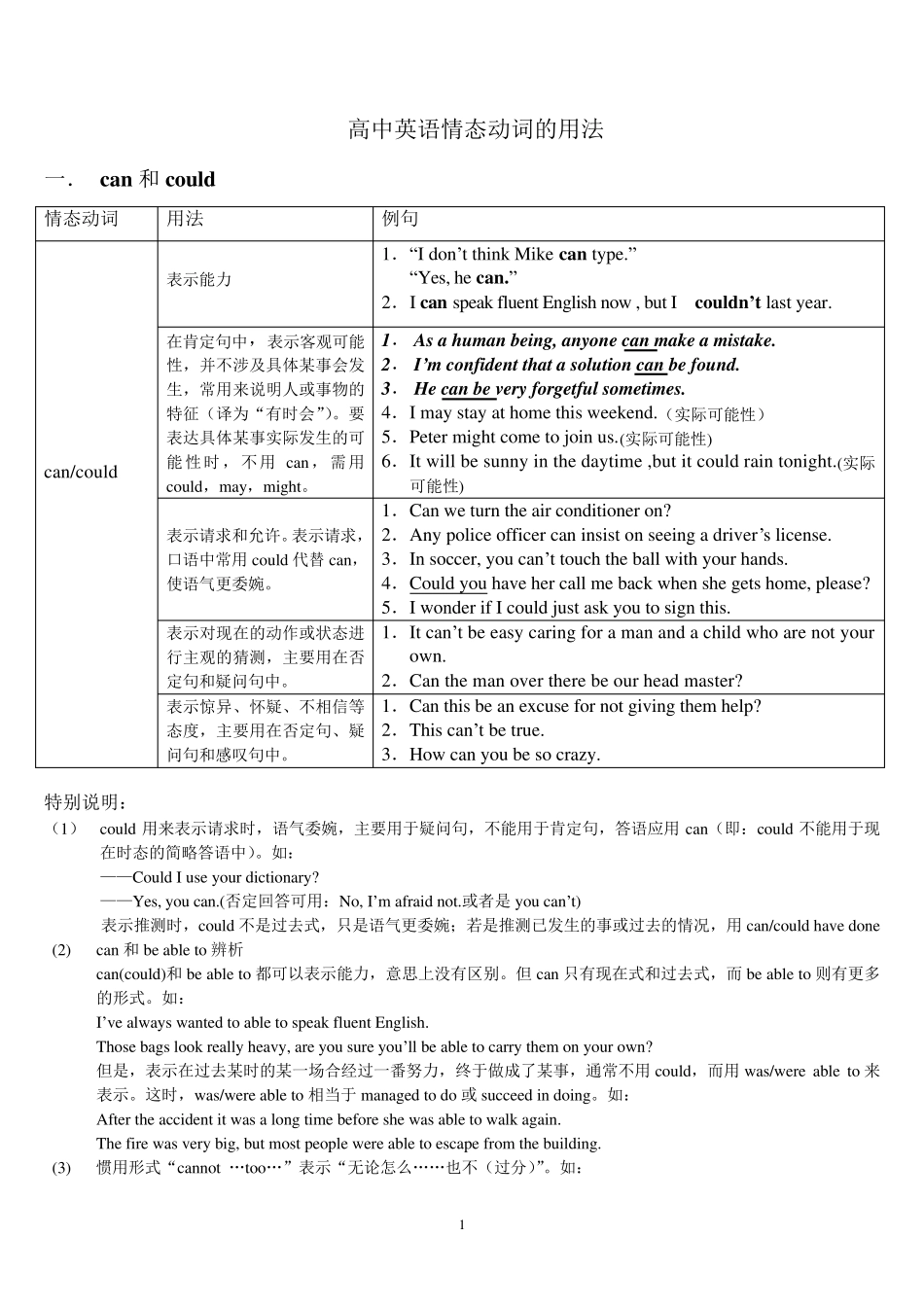 情态动词+被动语态_第1页