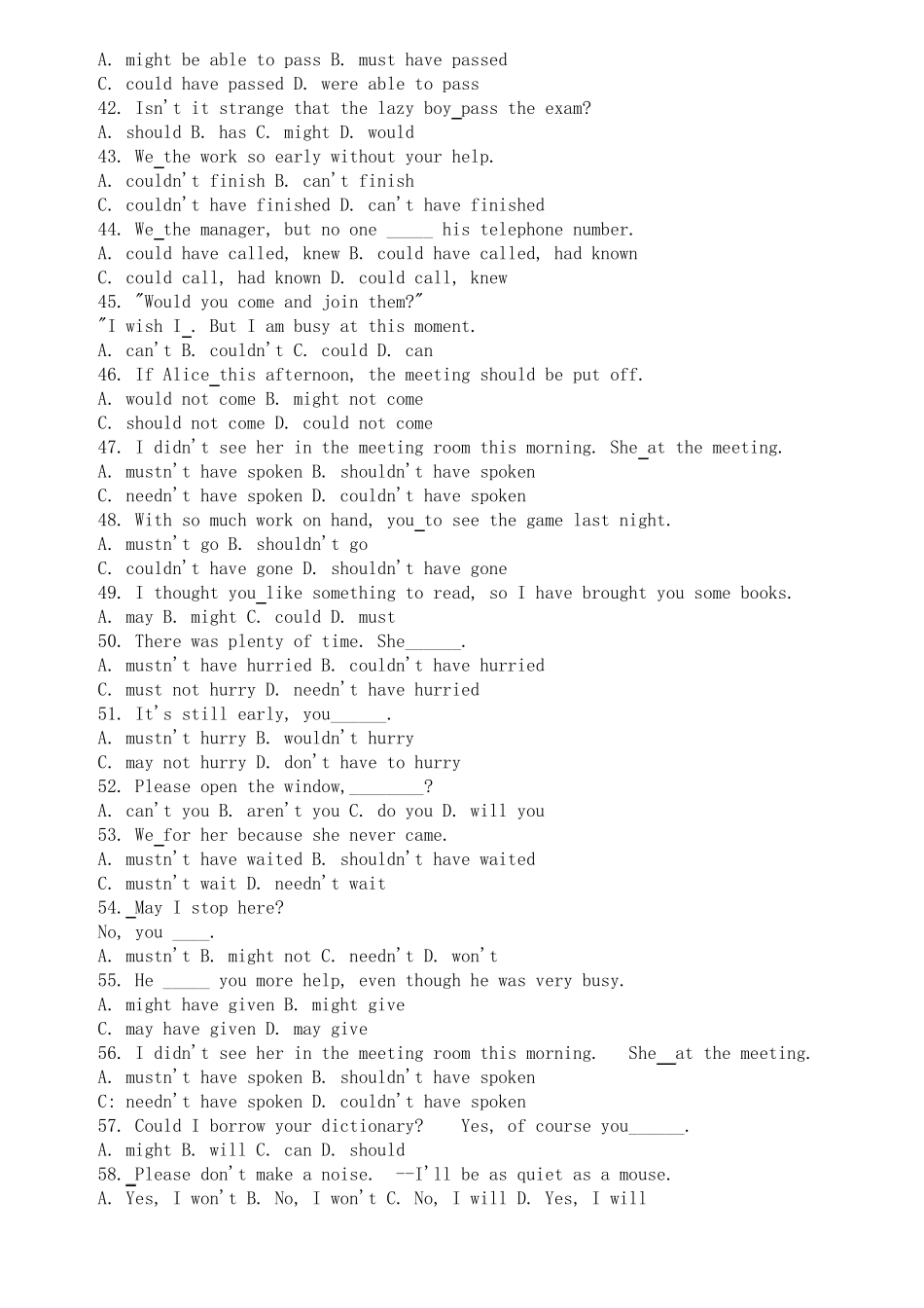 情态动词用法归纳can_第3页