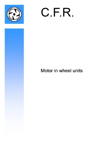 意大利CFR转向驱动轮应用AGV及叉车
