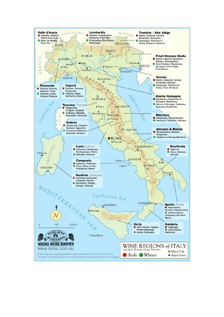 意大利各产区葡萄酒地图_第3页
