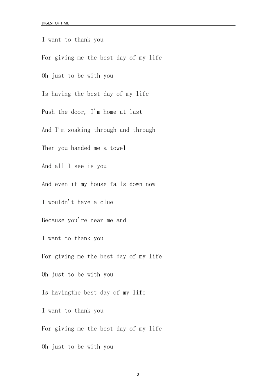 感恩节英文歌曲赏析_第2页