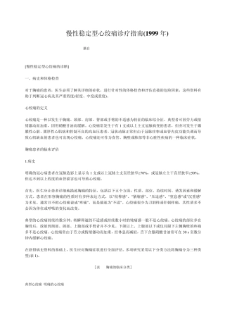 慢性稳定型心绞痛诊疗指1
