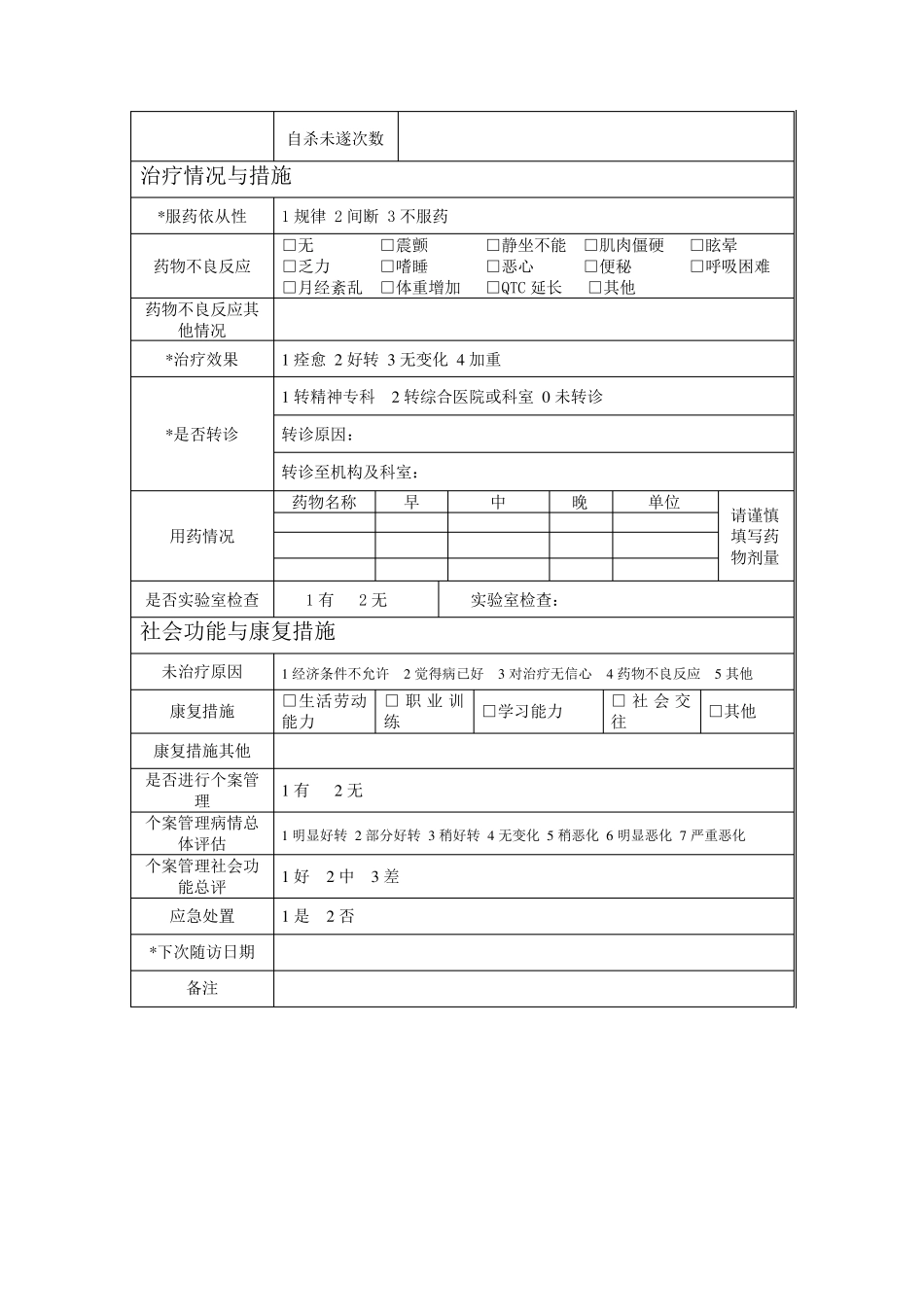 慢病三种随访登记表_第2页