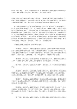 成交量变化八规律