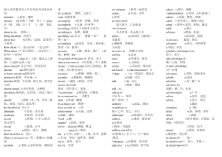 成人高等教育学士学位英语考试单词