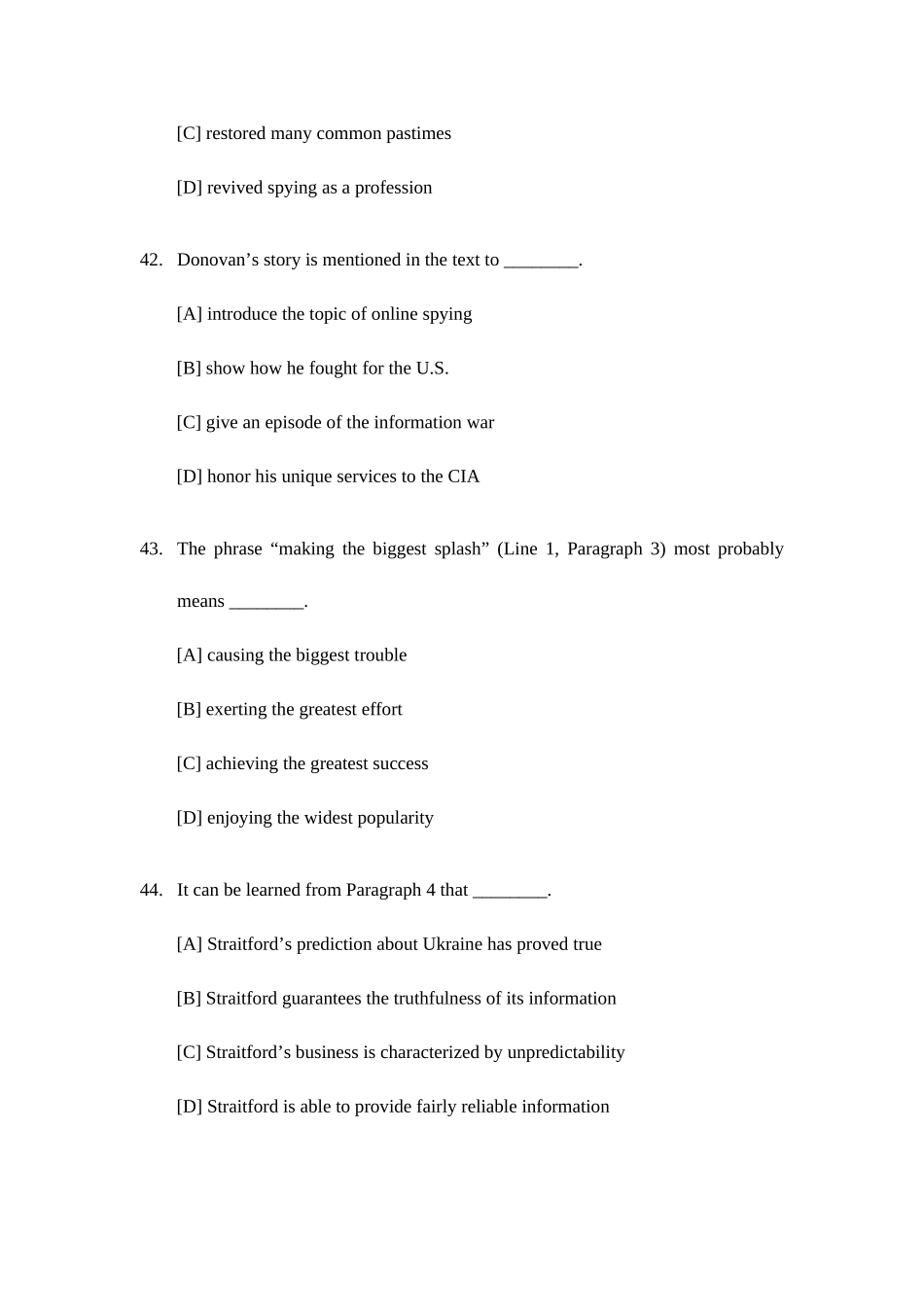 2025年考研英语一阅读真题整理_第3页