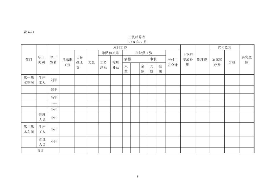 成本会计练习题2006_第3页