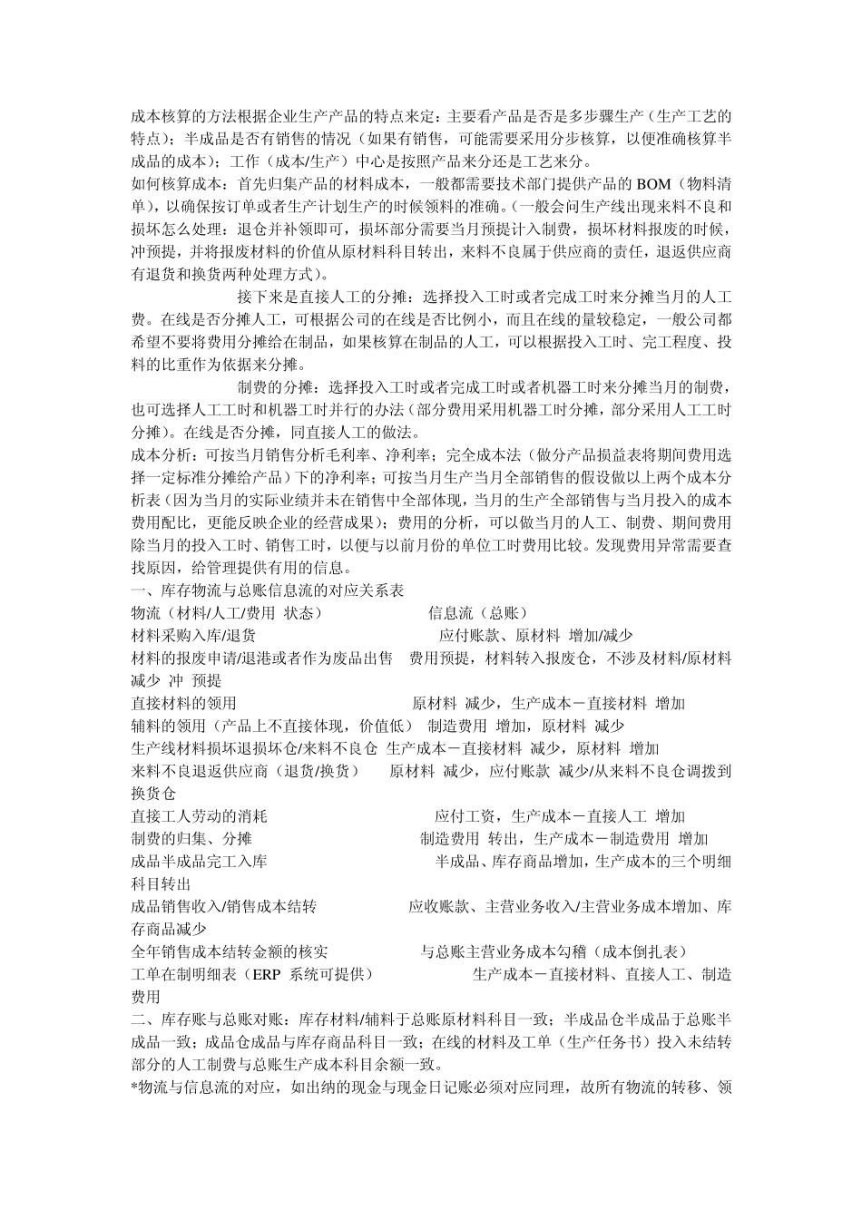 成本核算的方法根据企业生产产品的特点来定_第1页
