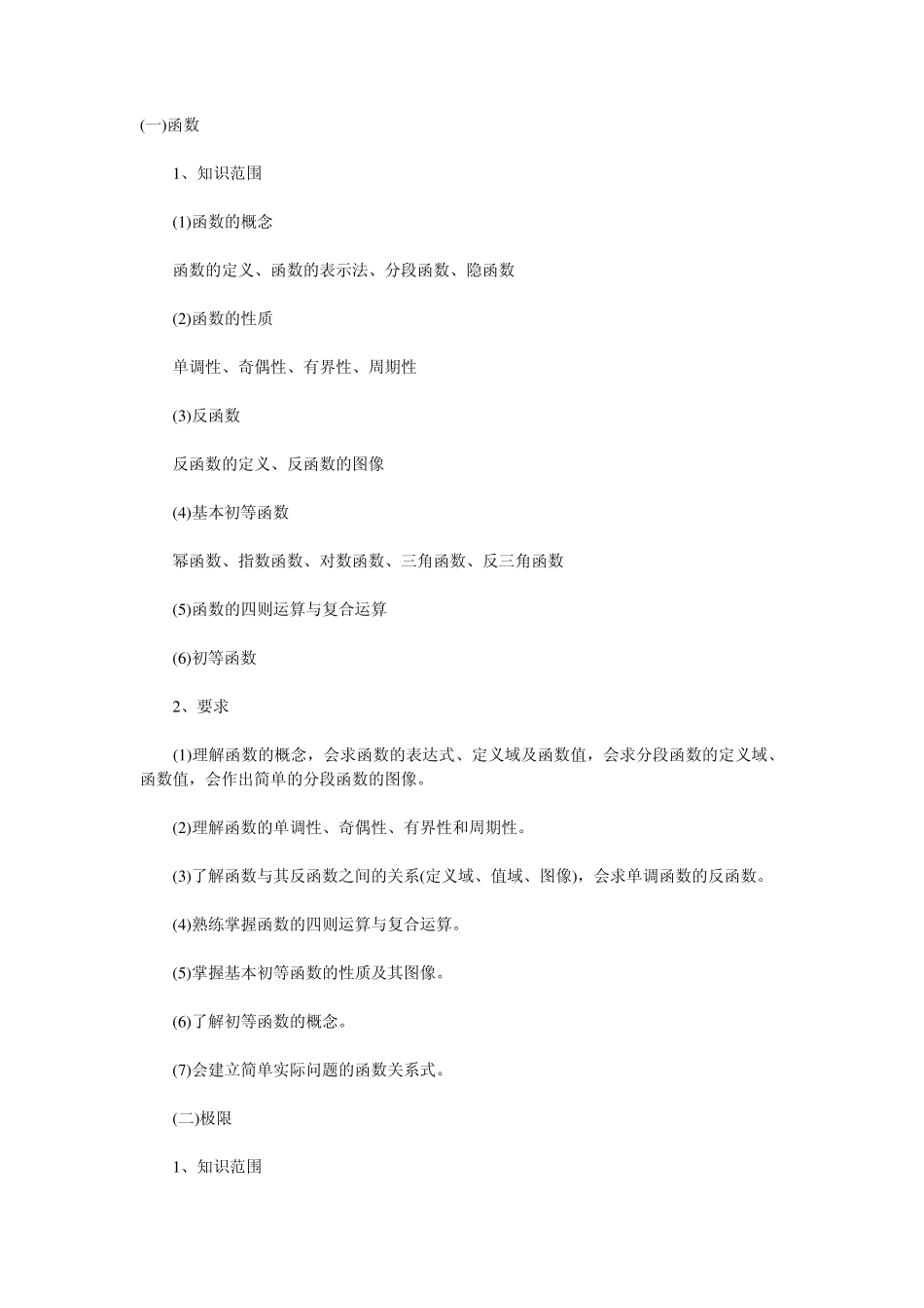 成考专升本高数教程_第1页