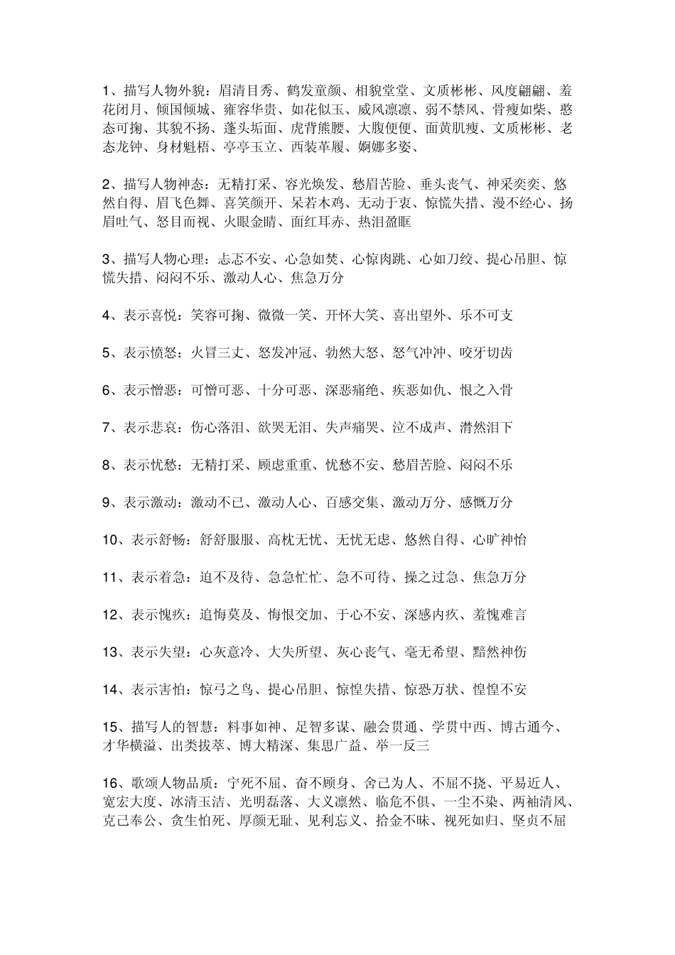 成语大全积累_第1页